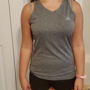 Adidas grey tank top